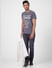 Grey Graphic Print Crew Neck T-shirt_392688+1
