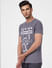 Grey Graphic Print Crew Neck T-shirt_392688+3