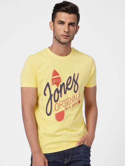 Yellow Graphic Print T-shirt