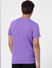 Purple Graphic Print Crew Neck T-shirt_392695+4