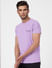 Purple Crew Neck T-shirt_392704+3