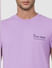 Purple Crew Neck T-shirt_392704+5