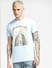 Blue Graphic Print Crew Neck T-shirt_392773+2