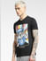Black Graphic Print Crew Neck T-shirt_392779+7