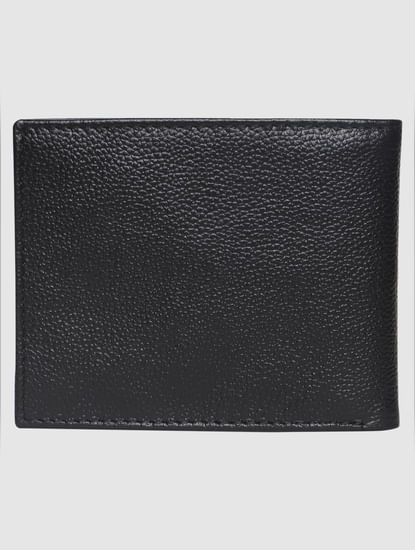 Black Leather Textured Wallet