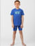 Boys Blue T-shirt & Shorts Sleepwear Set_392894+1