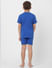 Boys Blue T-shirt & Shorts Sleepwear Set_392894+3