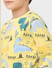 Boys Yellow Printed Sleepwear Set_392896+4