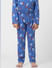 Boys Blue Printed T-shirt & Pyjama Sleepwear Set_392925+5
