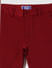 Boys Red Mid Rise Chino Shorts