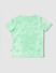 Boys Green Tie Dye Text Print Crew Neck T-shirt