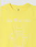 Boys Yellow Graphic Print Crew Neck T-shirt