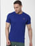 Blue Crew Neck T-shirt_383435+2