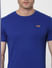 Blue Crew Neck T-shirt_383435+5