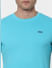 Light Blue Crew Neck T-shirt_383437+5