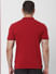 Red Polo Neck T-shirt_383443+4