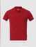 Red Polo Neck T-shirt_383443+6