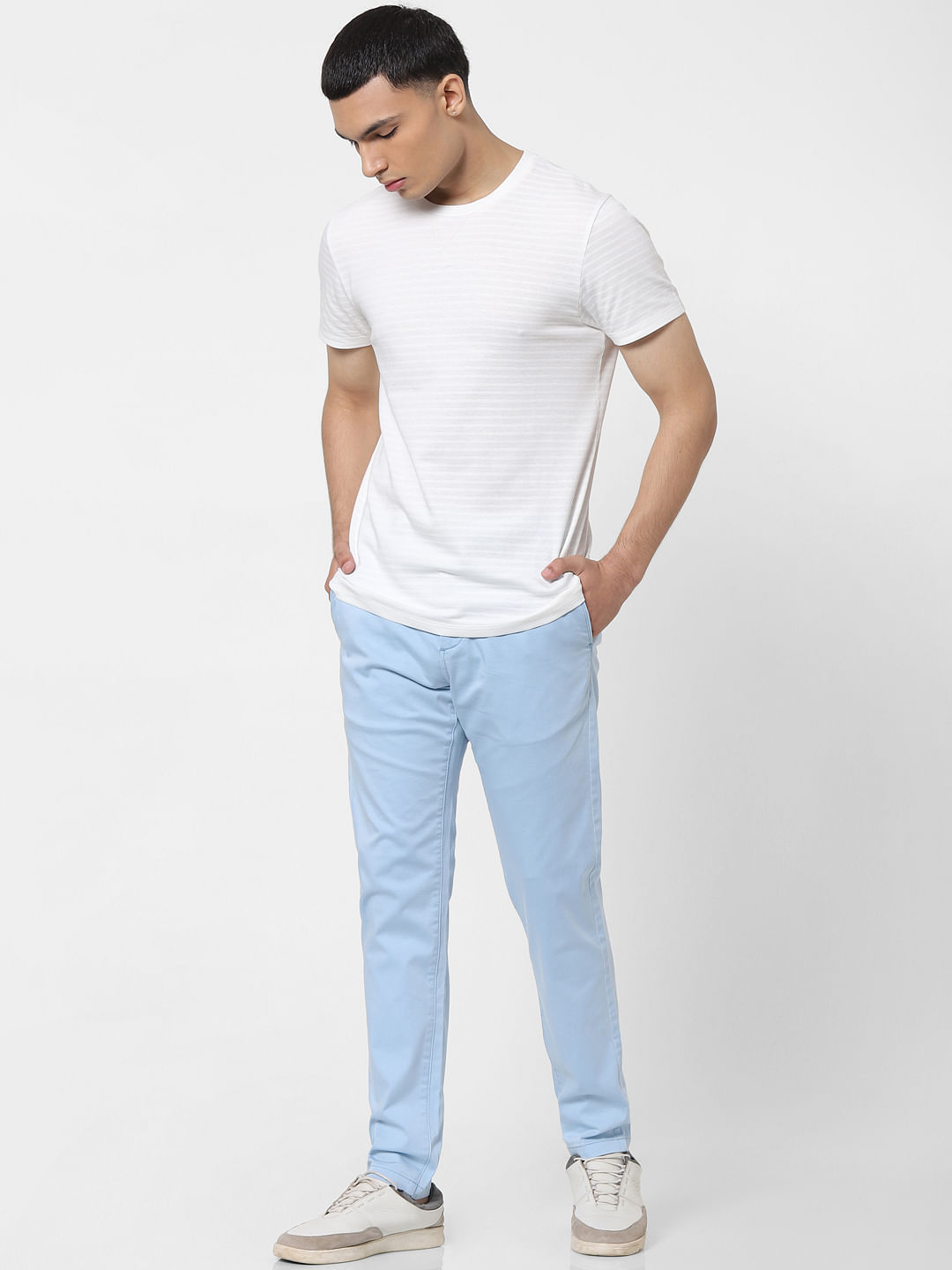 MEN FASHION Trousers Skinny slim Jack & Jones Chino trouser Navy Blue discount 56% 