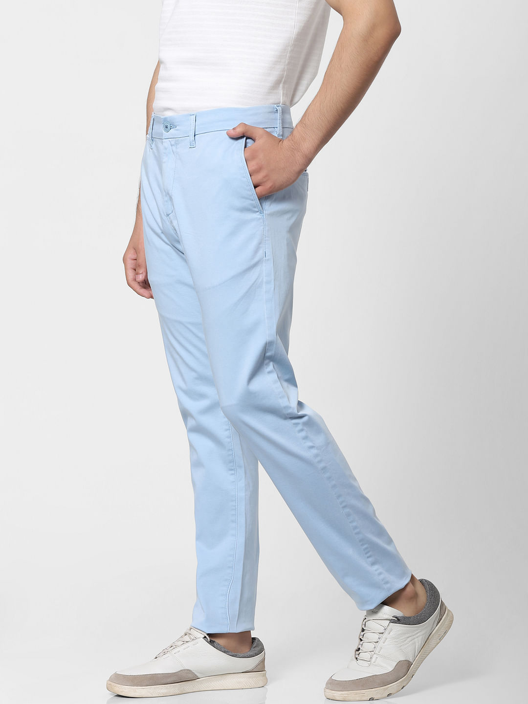 discount 56% slim Navy Blue MEN FASHION Trousers Skinny Jack & Jones Chino trouser 
