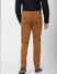 Brown Mid Rise Chino Pants