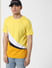 Yellow Colourblocked Crew Neck T-shirt