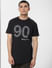 Black Graphic Print Crew Neck T-shirt_383538+2