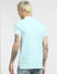 Blue Henley Neck T-shirt_393086+4