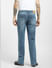 Blue High Rise Bootcut Jeans_393158+4