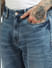 Blue High Rise Bootcut Jeans_393158+5