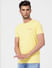 Yellow Crew Neck T-shirt_393103+2