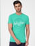 Green Graphic Print Crew Neck T-shirt_393115+2