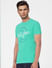 Green Graphic Print Crew Neck T-shirt_393115+3