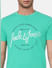 Green Graphic Print Crew Neck T-shirt_393115+5