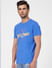 Blue Graphic Print Crew Neck T-shirt_393116+3