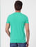Green Logo Print Crew Neck T-shirt_393120+4