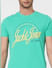 Green Logo Print Crew Neck T-shirt_393120+5
