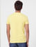 Yellow Logo Print Crew Neck T-shirt_393121+4
