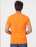 Orange Logo Print Crew Neck T-shirt_393122+4