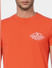 Orange Crew Neck T-shirt_393127+5