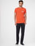 Orange Crew Neck T-shirt_393127+6
