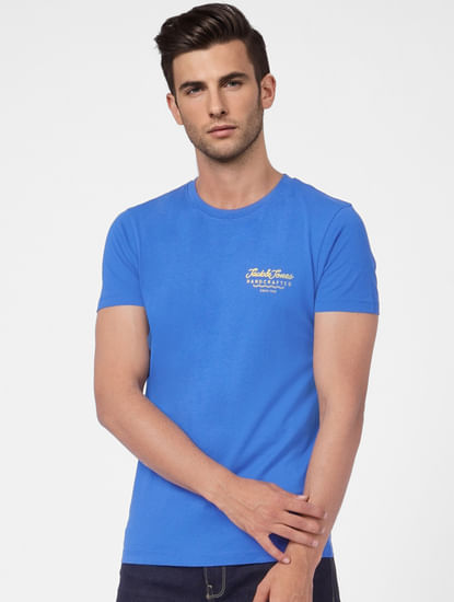 Blue Crew Neck T-shirt