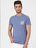 Blue Crew Neck T-shirt_393131+2