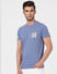 Blue Crew Neck T-shirt_393131+3