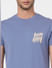 Blue Crew Neck T-shirt_393131+5