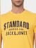 Yellow Graphic Print Crew Neck T-shirt_393133+5