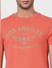 Coral Logo Print Crew Neck T-shirt