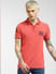 Coral Polo Neck T-shirt_393191+2