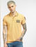 Yellow Polo Neck T-shirt_393192+2