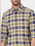 Yellow Check Full Sleeves Shirt_393147+5