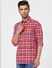 Red Check Full Sleeves Shirt_393149+3